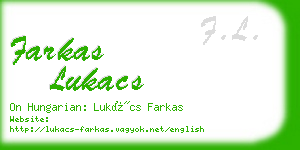 farkas lukacs business card